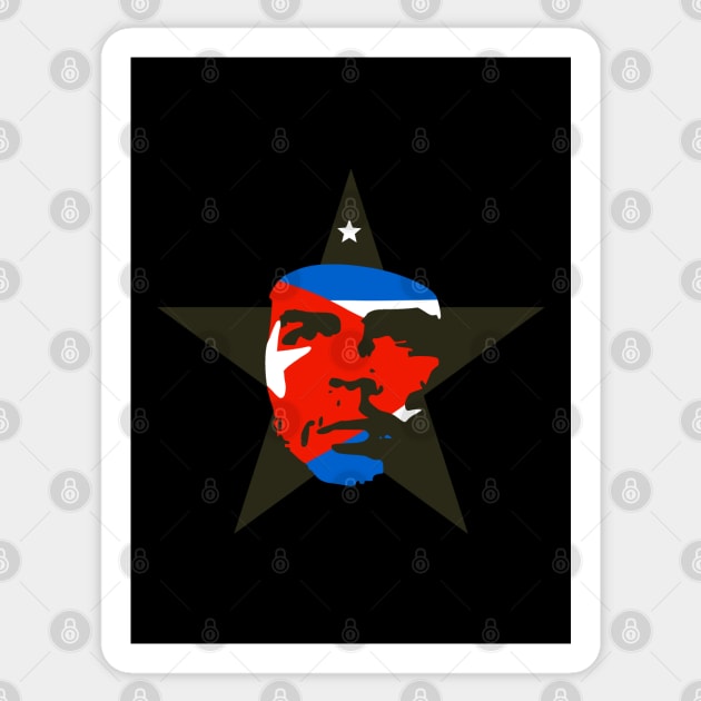 Che Guevara Rebel Cuban Guerrilla Revolution T-Shirt Sticker by HiDearPrint